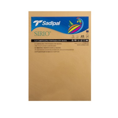 Folha Cartolina Sirio Sadipal A3 Terra 29.7X42cm