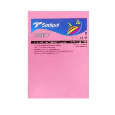 Folha Cartolina Sirio Sadipal A3 Fucsia 29.7X42cm