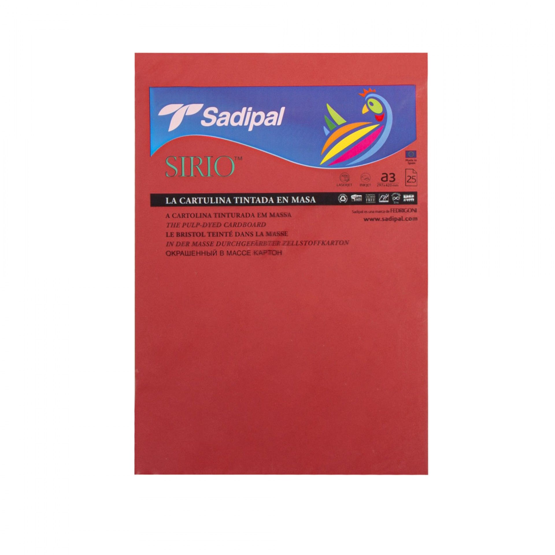 Folha Cartolina Sirio Sadipal A3 29.7X42cm