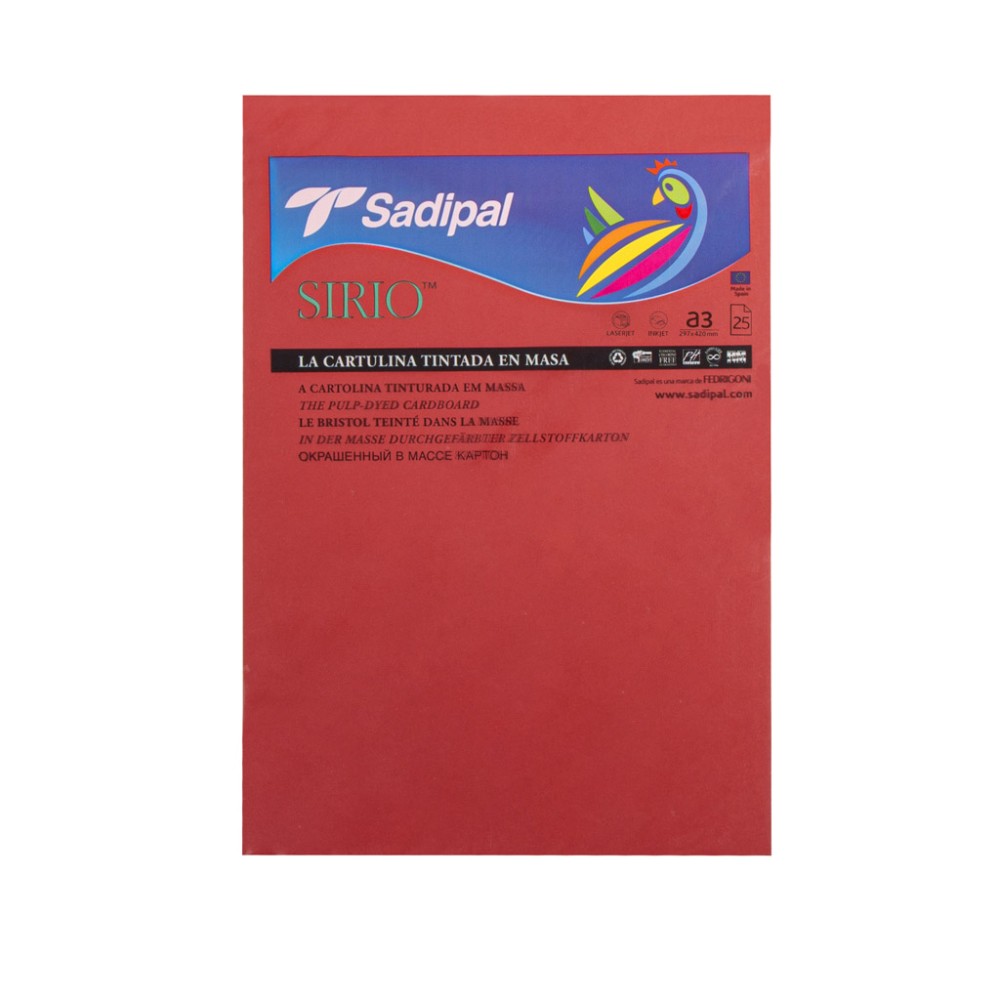 Folha Cartolina Sirio Sadipal A3 29.7X42cm