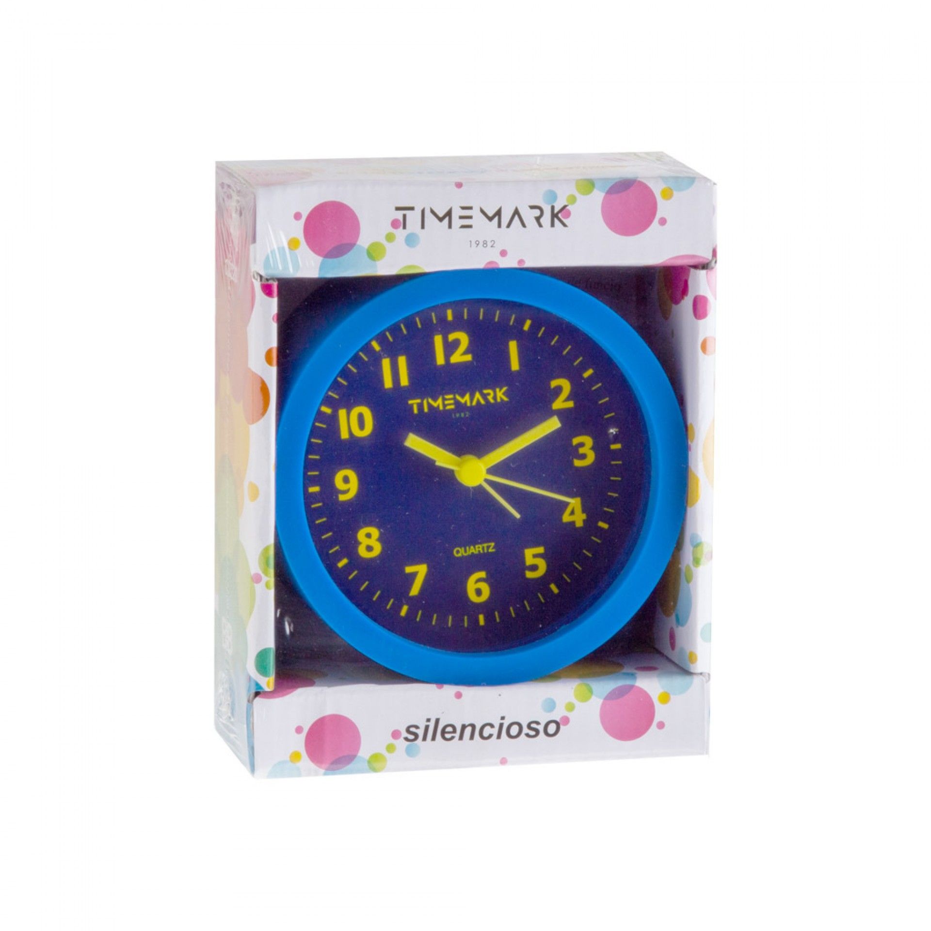 Despertador Timemark Analogico Plástico Multicor 10.5X5cm