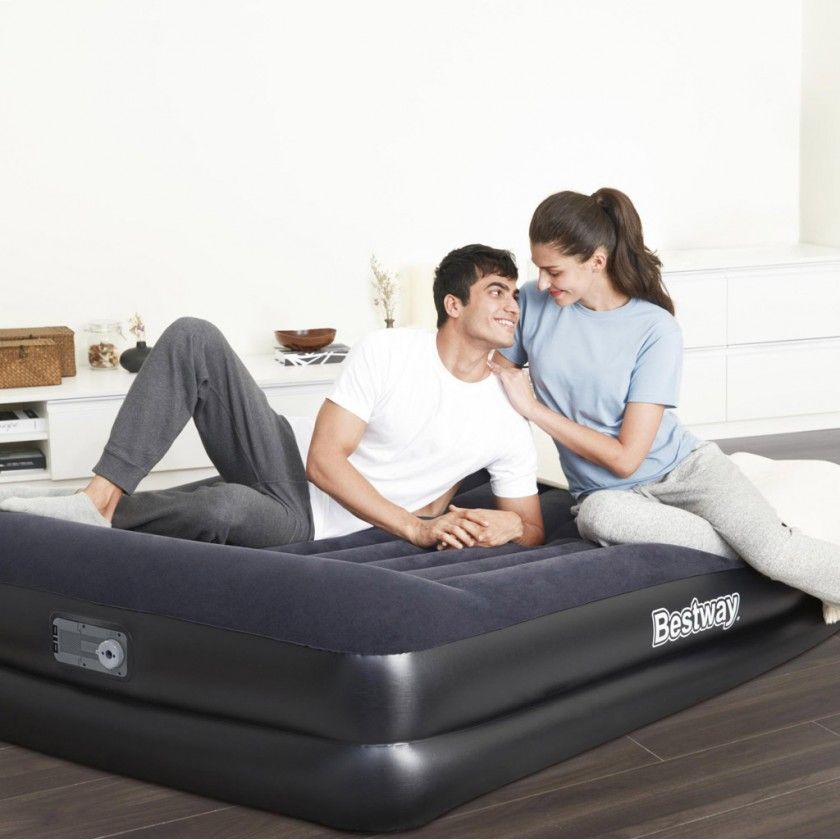 Colcho Insuflvel Casal com Bomba 203X152X46CM