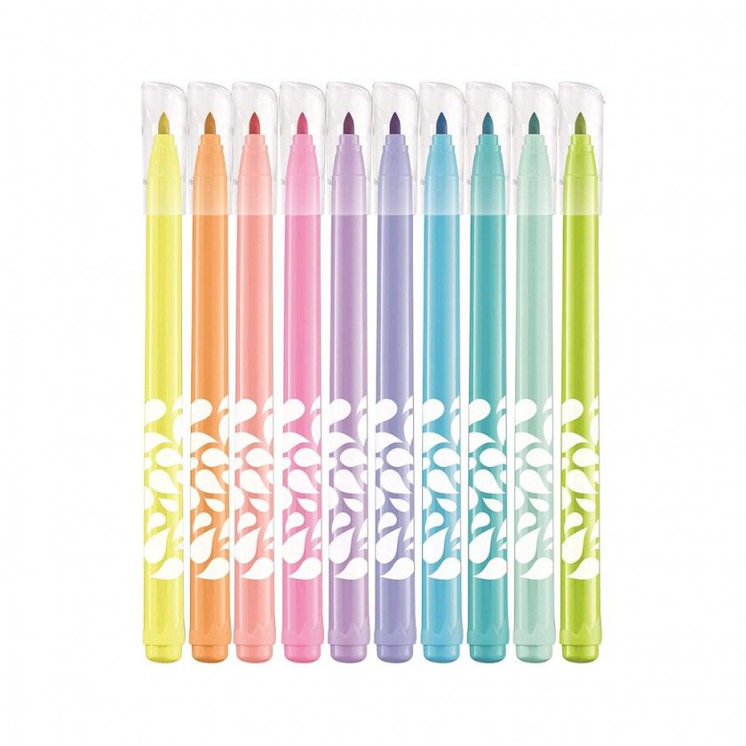 Marcadores Maped Pastel 10 Cores 2.8mm Marcadores Maped Pastel 10 Cores 2.8mm