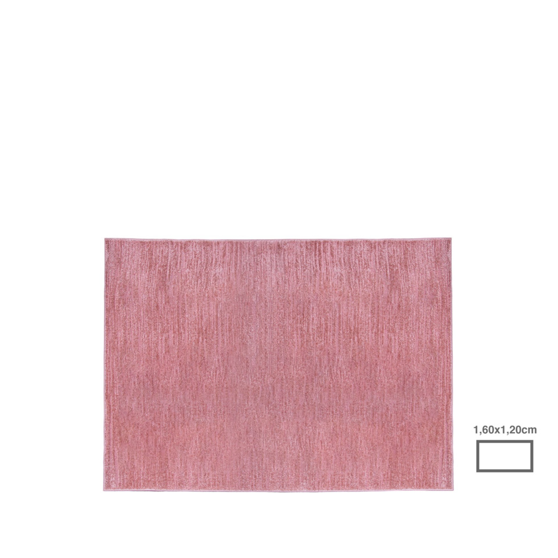 Tapete Poliéster Mira Rosa 120X160cm