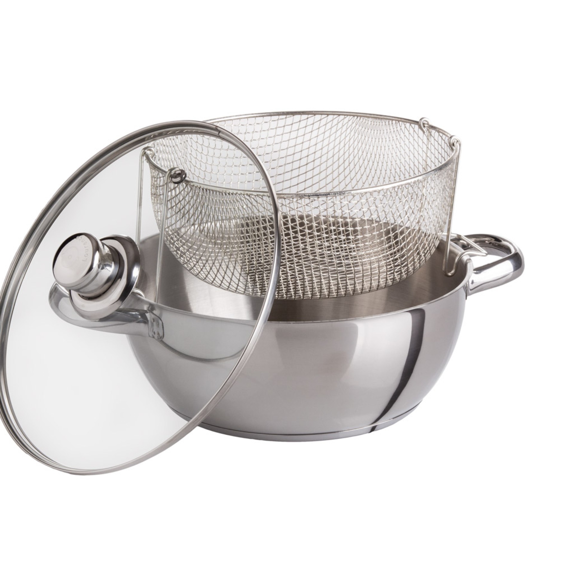 Fritadeira Inox Tampa Vidro Indução N°24