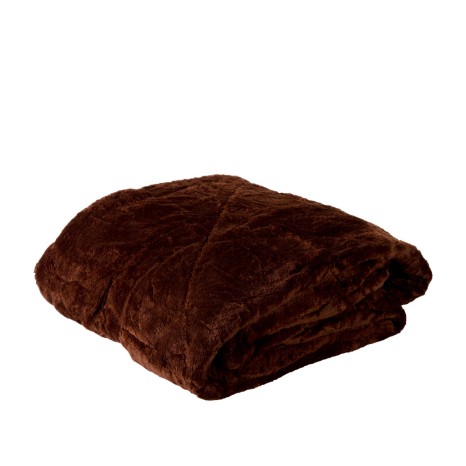 Manta Castanho Escuro 140X190CM - Image product