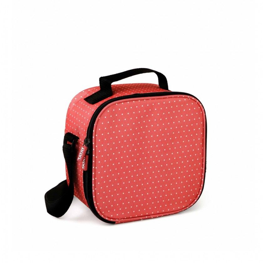 Kit Bolsa Trmica + 4 Caixas Urban Food Laranja Dots 2X0.2L+2X0.5L