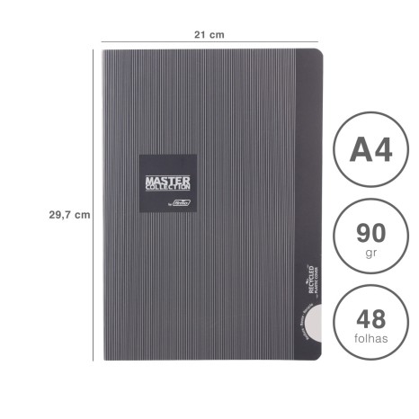 Caderno Agrafado Firmo Pautado A4 48F 90gr - Image product