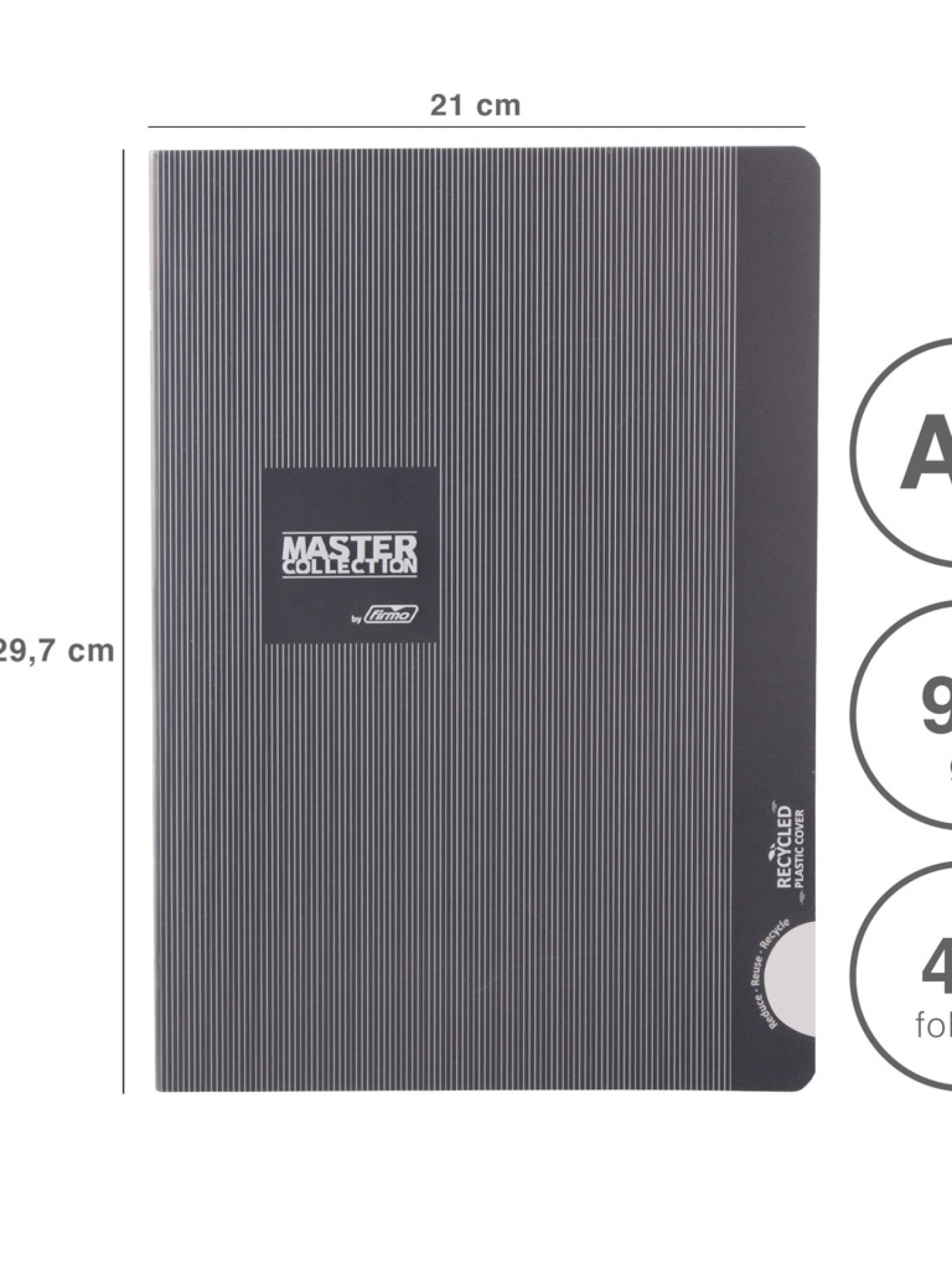 Caderno Agrafado Firmo Pautado A4 48F 90gr
