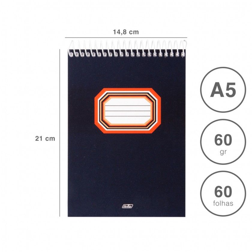 Bloco Apontamentos Espiral Pautado 60 Folhas Bloco Apontamentos Espiral Pautado 60 Folhas