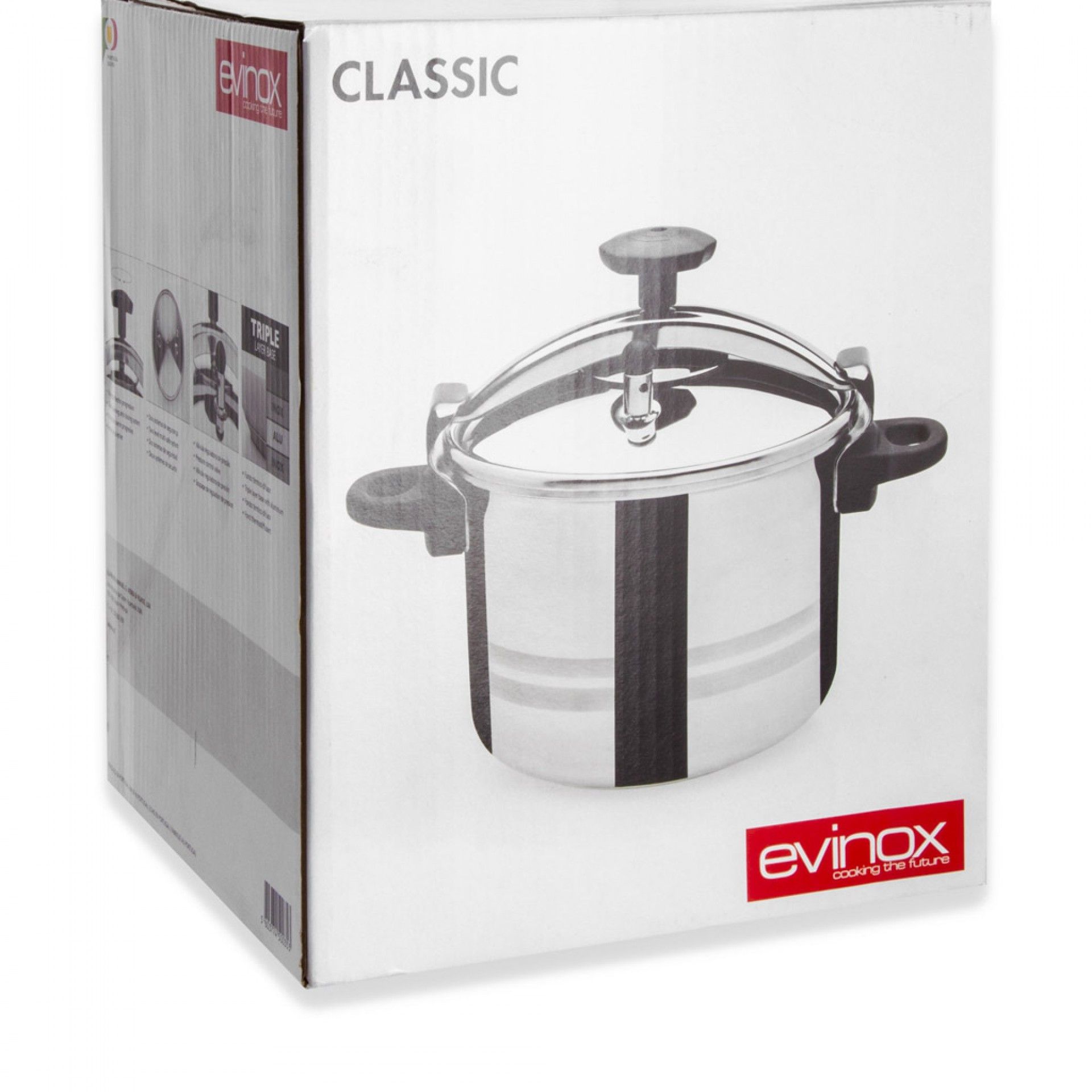 Panela Pressão Inox Classic 6L 24cm