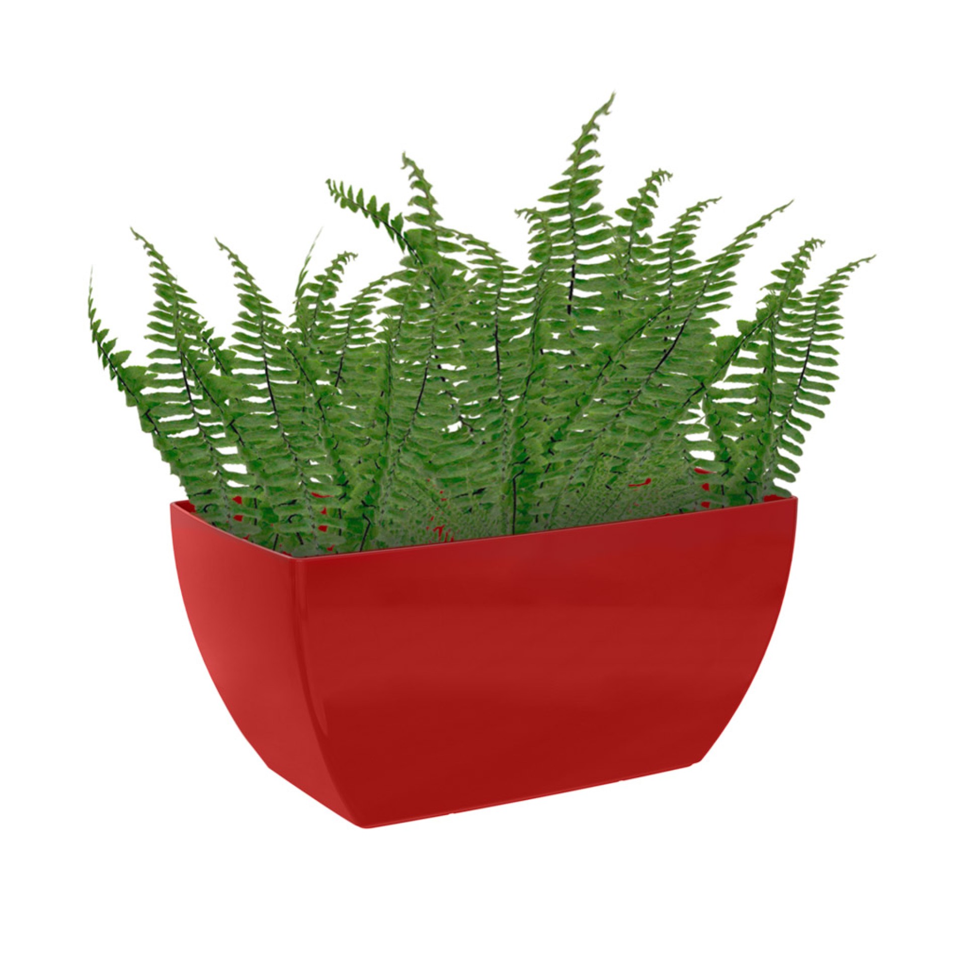 Floreira Siena 30X14.7X17cm Vermelho Escuro