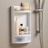 Estante Wc Retangular com Gaveta Branco 29X11X51CM Estante Wc Retangular com Gaveta Branco 29X11X51CM