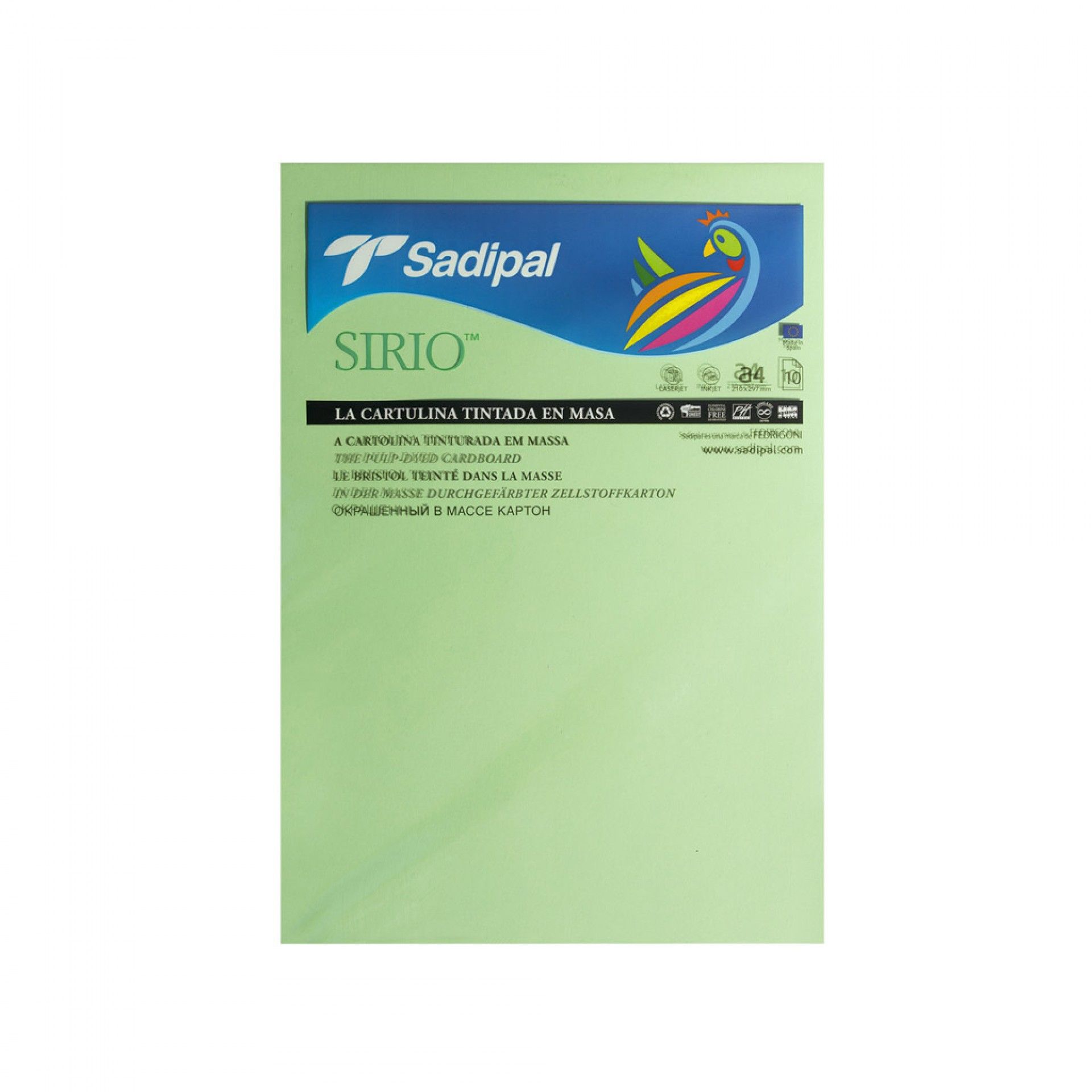 Folha Cartolina Sadipal A4 21X29.7cm Pack 10