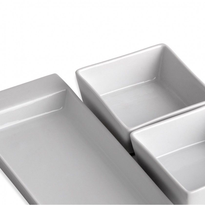 Bandeja Porcelana Degustacion com 2 Taças Branco 10cl Bandeja Porcelana Degustacion com 2 Taças Branco 10cl