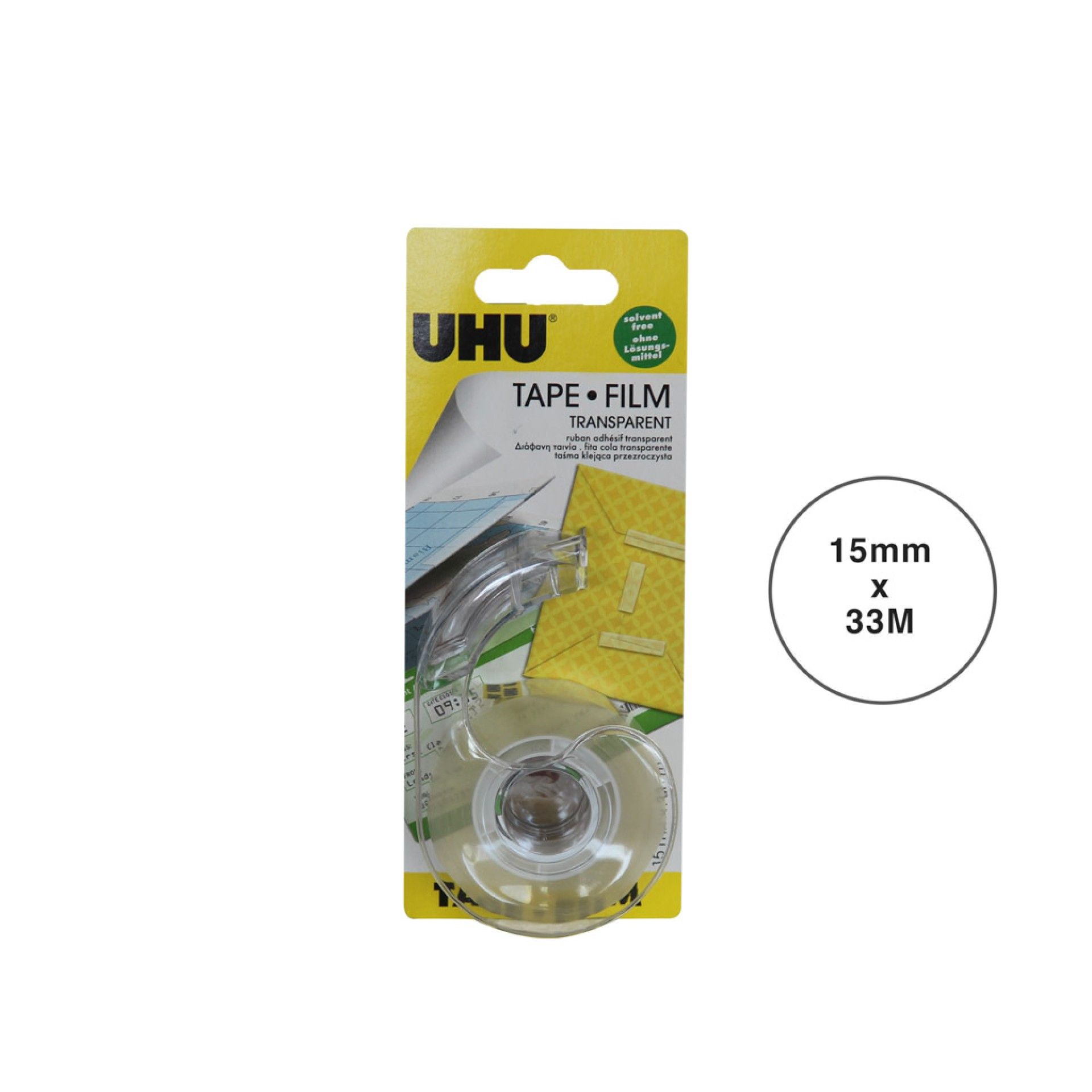 Fita Cola Uhu + Dispensador 15mmX33m