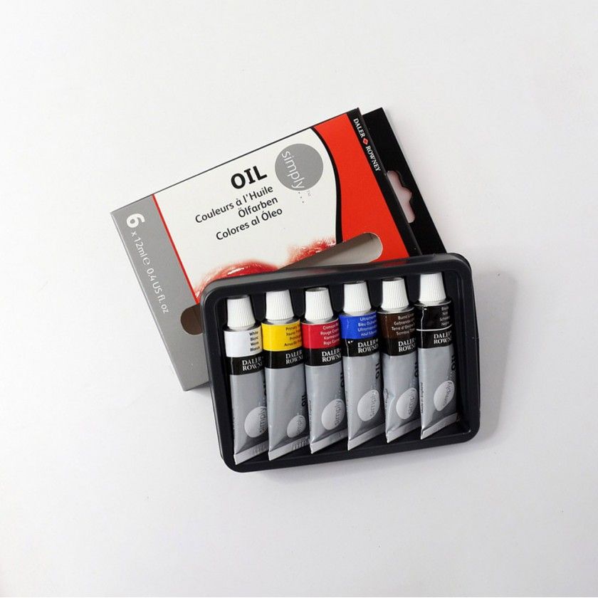 Tinta A Óleo 12ml 6 Cores Tinta A Óleo 12ml 6 Cores
