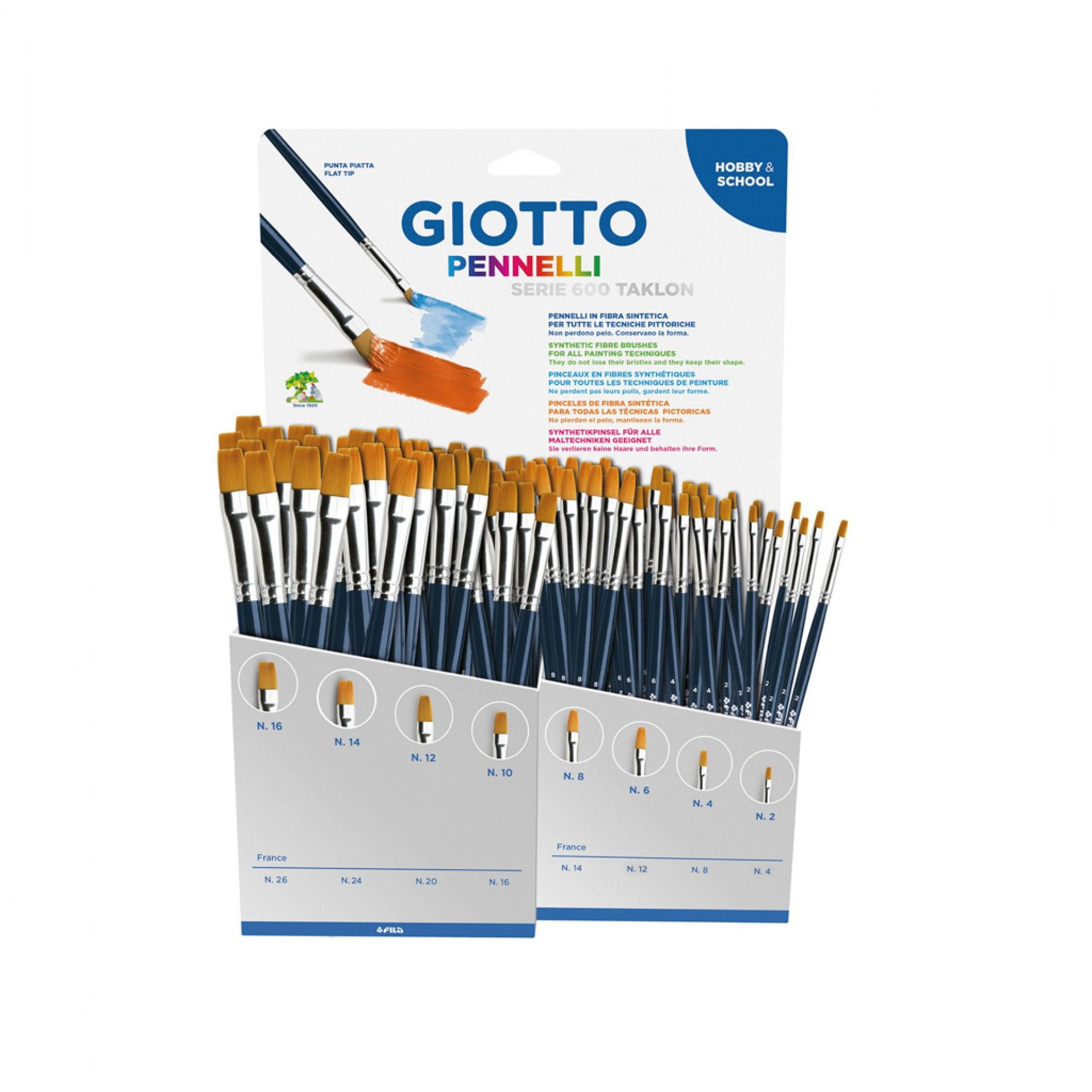 Pincel Giotto Ponta Plana N.10