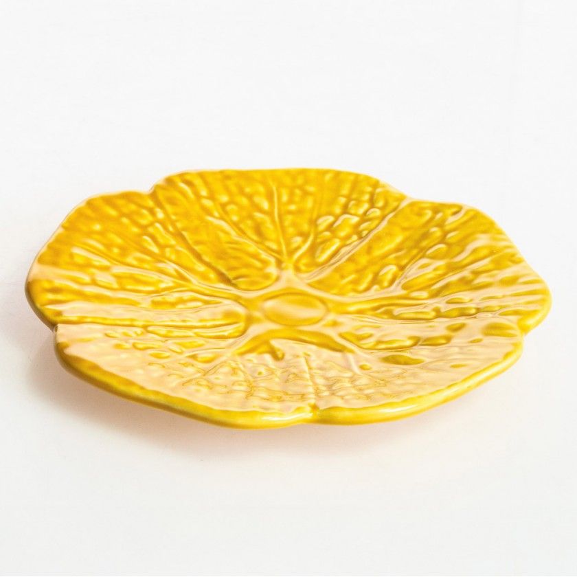 Prato Raso Couve Cerâmica 15cm Prato Raso Couve Cerâmica 15cm