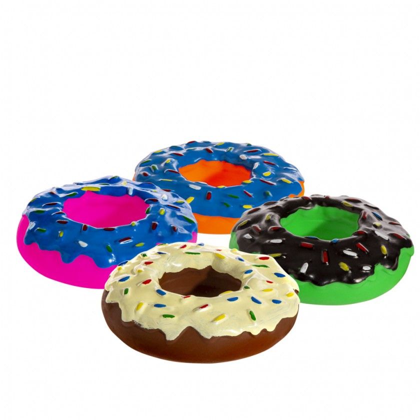 Brinquedo Para Cão Bolo Plástico Multicor 13cm Brinquedo Para Cão Bolo Plástico Multicor 13cm