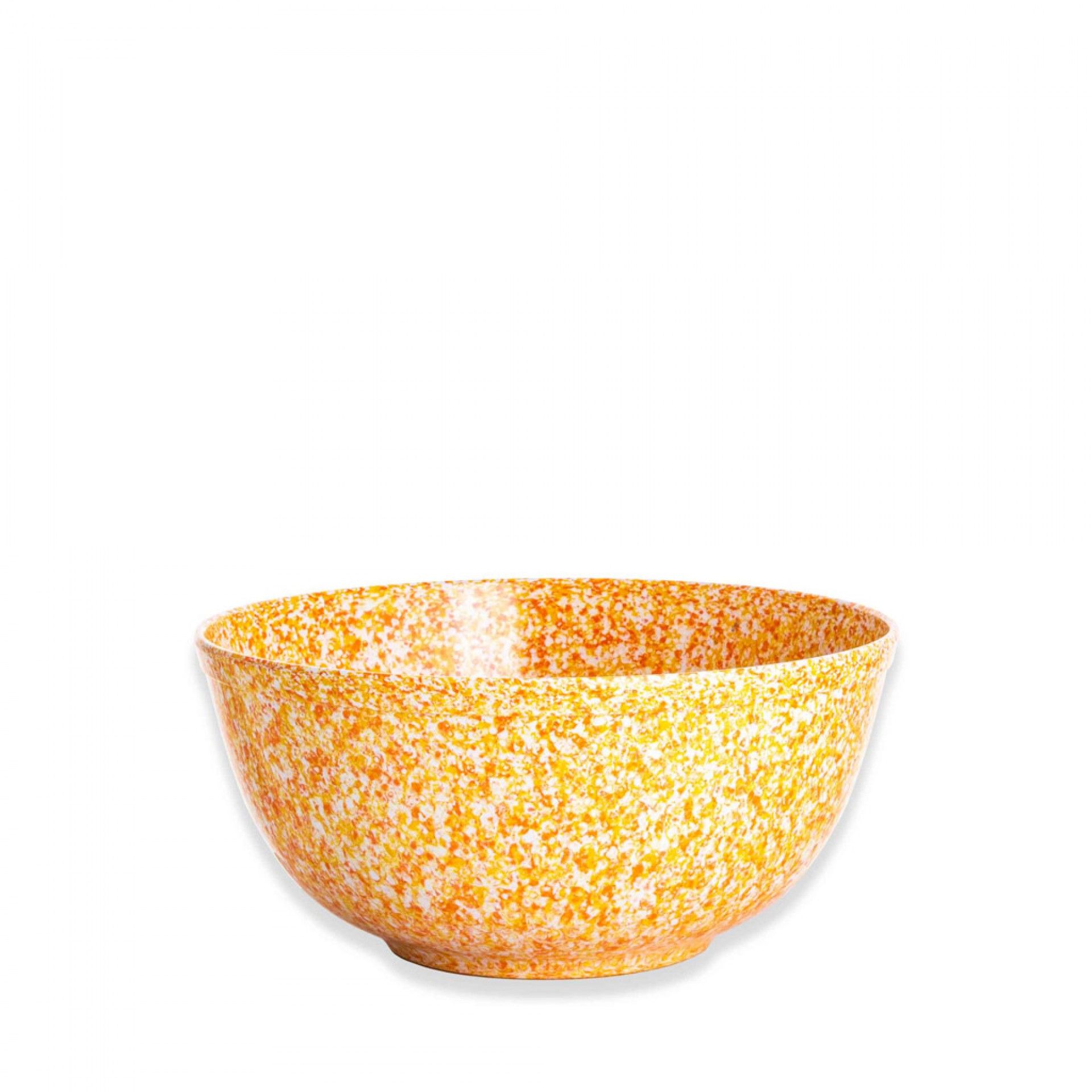 Tigela Melamina Matatizada Amarelo e Branco 1500ml 18X9.5cm