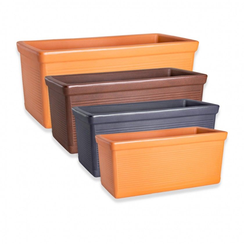 Floreira Plstica Millerigue Bronze N.80 82X35X34cm