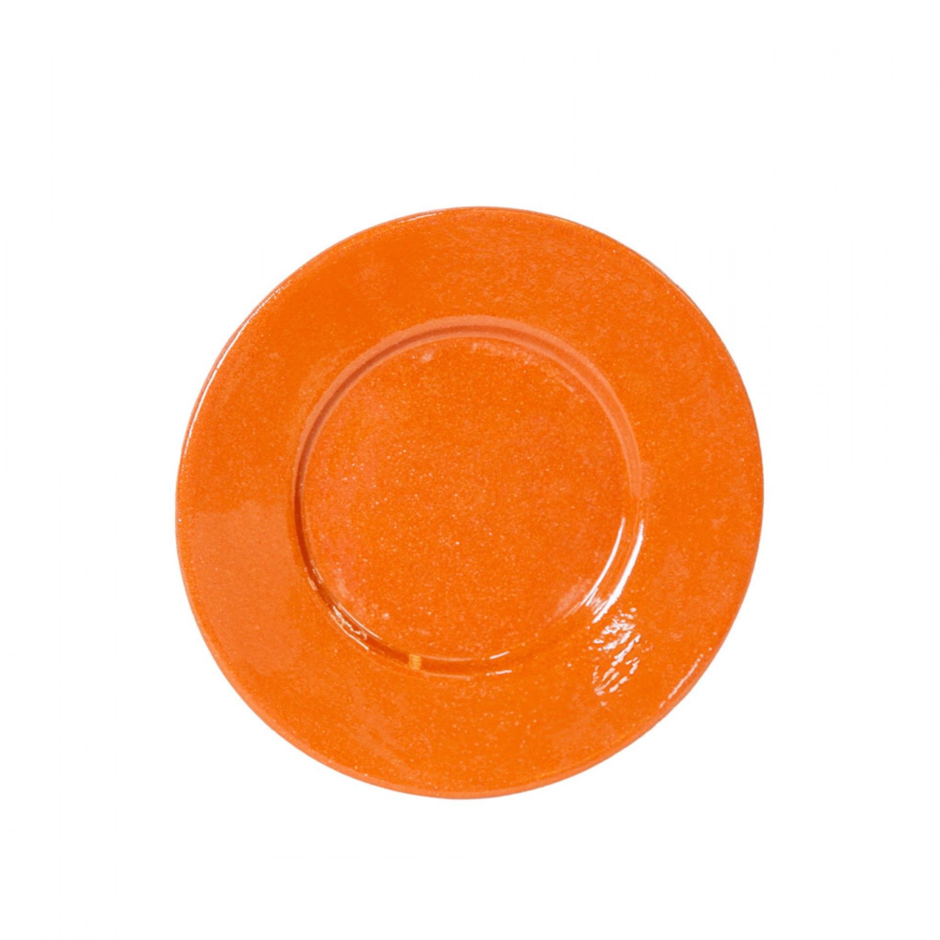 Prato Pão Milho Barro Liso 16X2cm