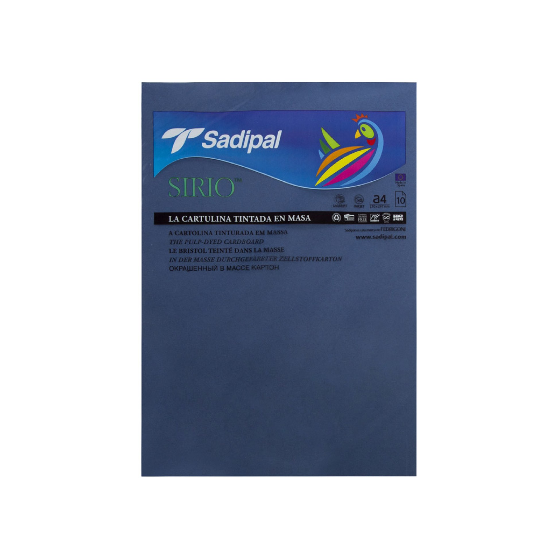 Folha Cartolina Sadipal A4 21X29.7cm Pack 10