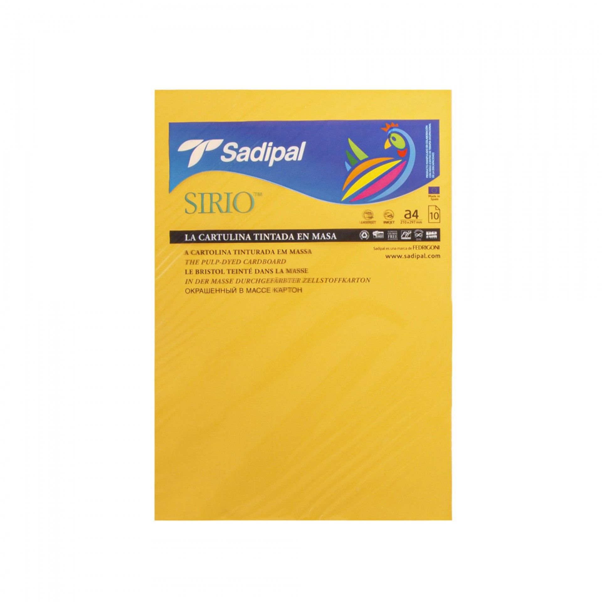 Folha Cartolina Sadipal A4 21X29.7cm Pack 10