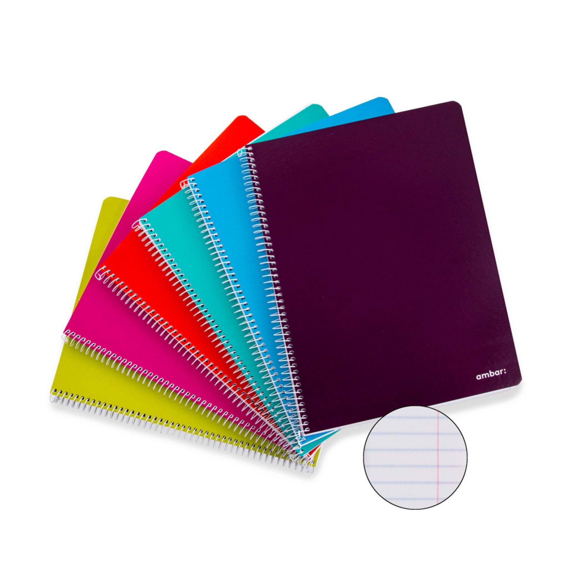 AMBAR SCHOOL CADERNO ESPIRAL 80F PAUTADO