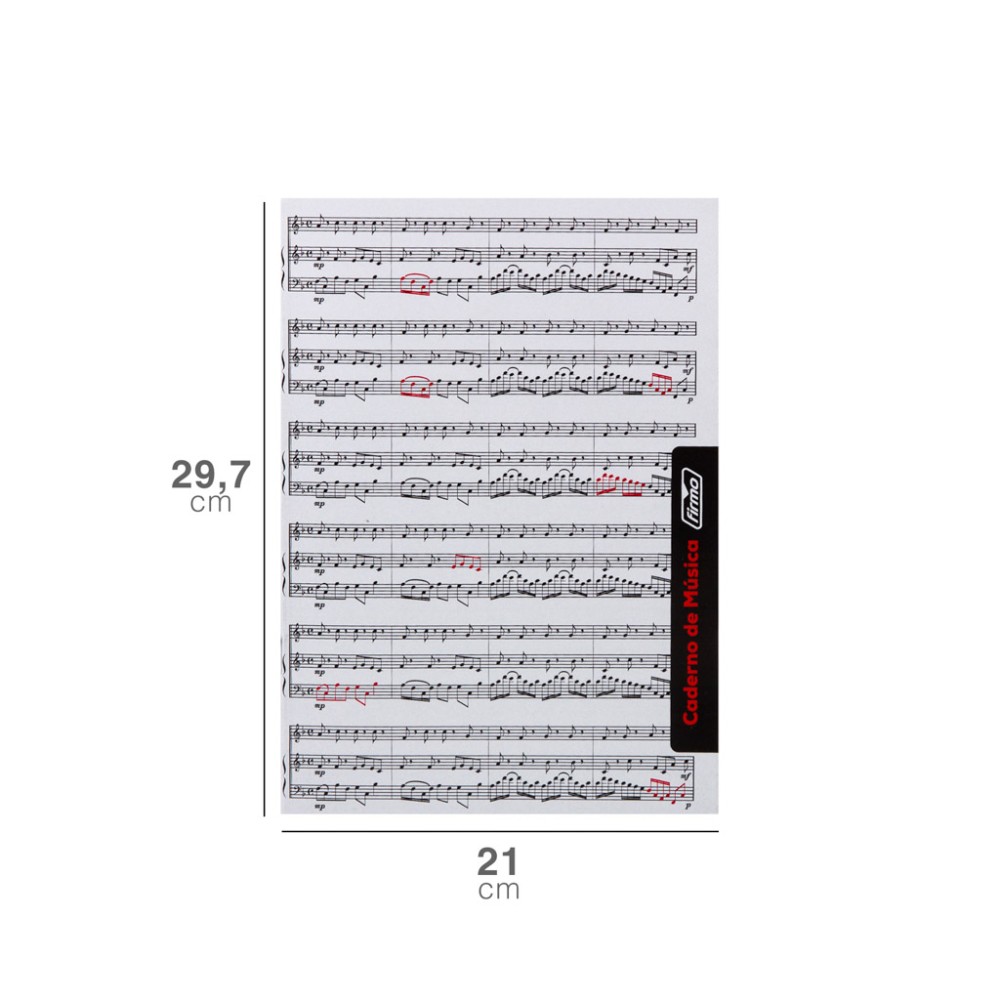Caderno Música / Canto 20 Folhas