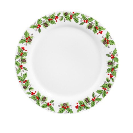 Prato Porcelana Azevinho Marcador Redondo 30cm - Image product