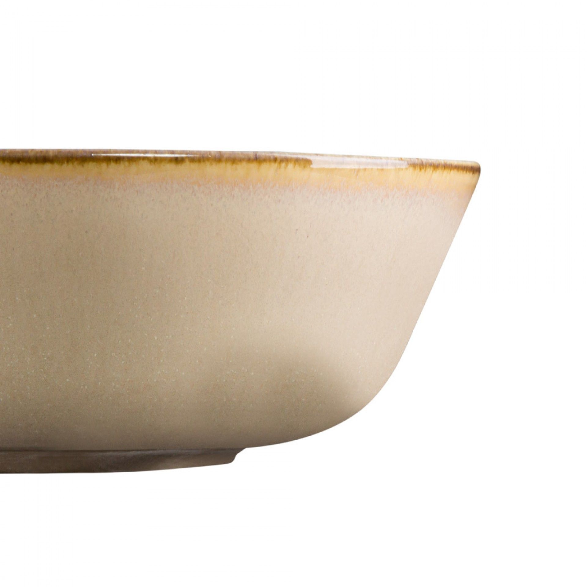 Tigela Porcelana Duomo Marrone Castanho 45cl 15X5.5cm