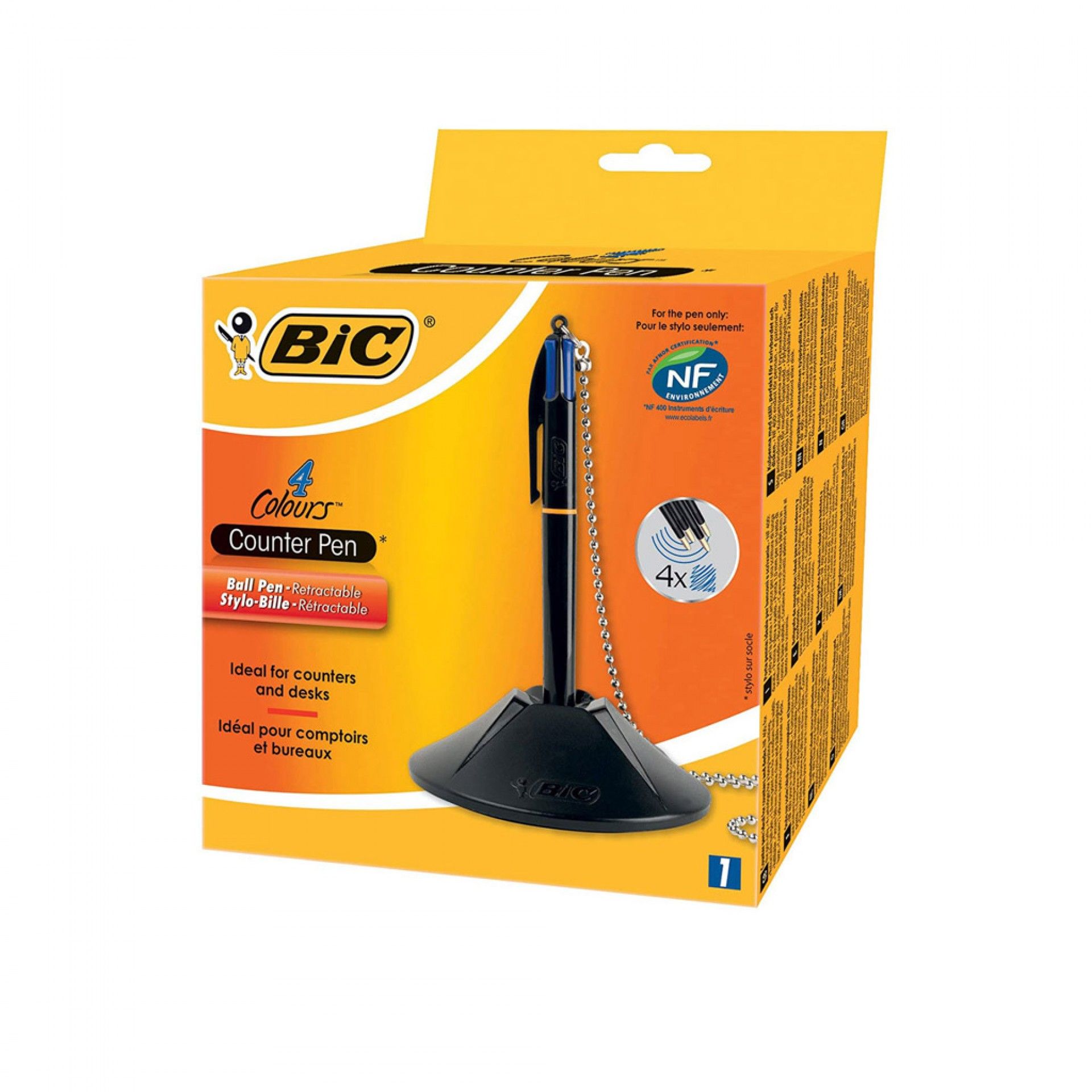 sferográfica Bic Azul com Suporte Balcão