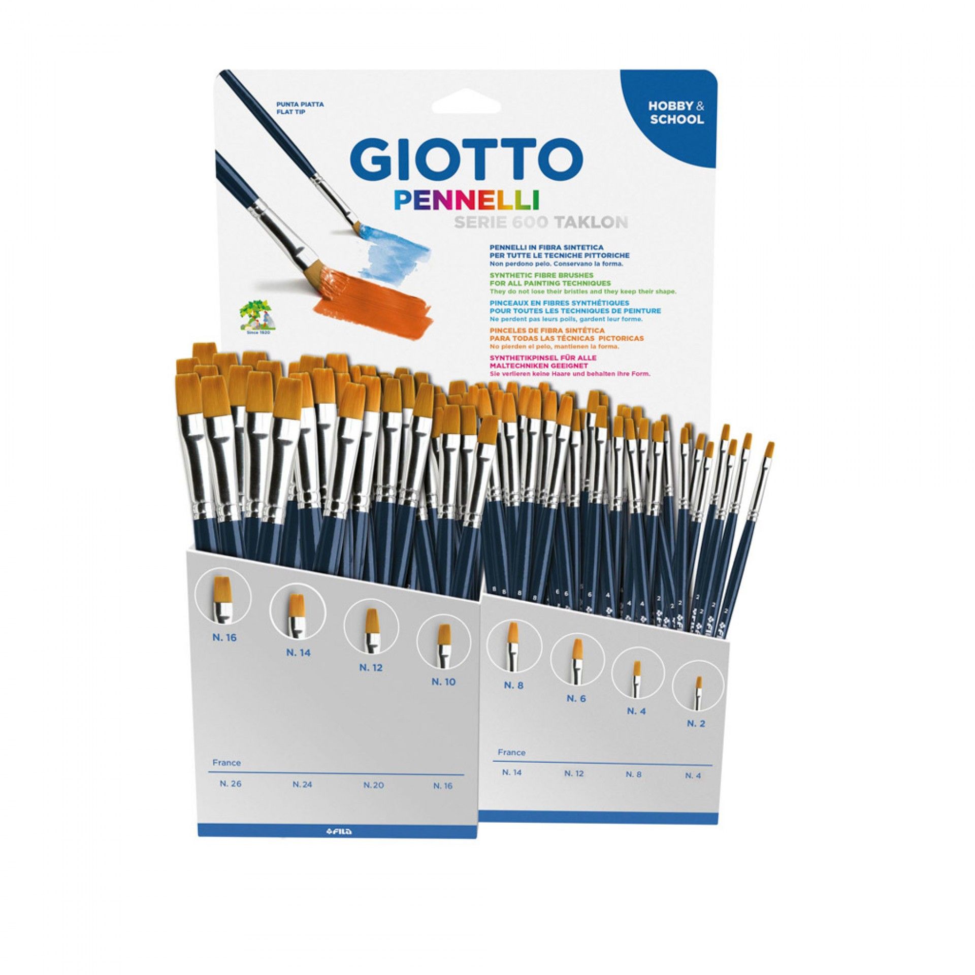 Pincel Giotto Ponta Plana N.4