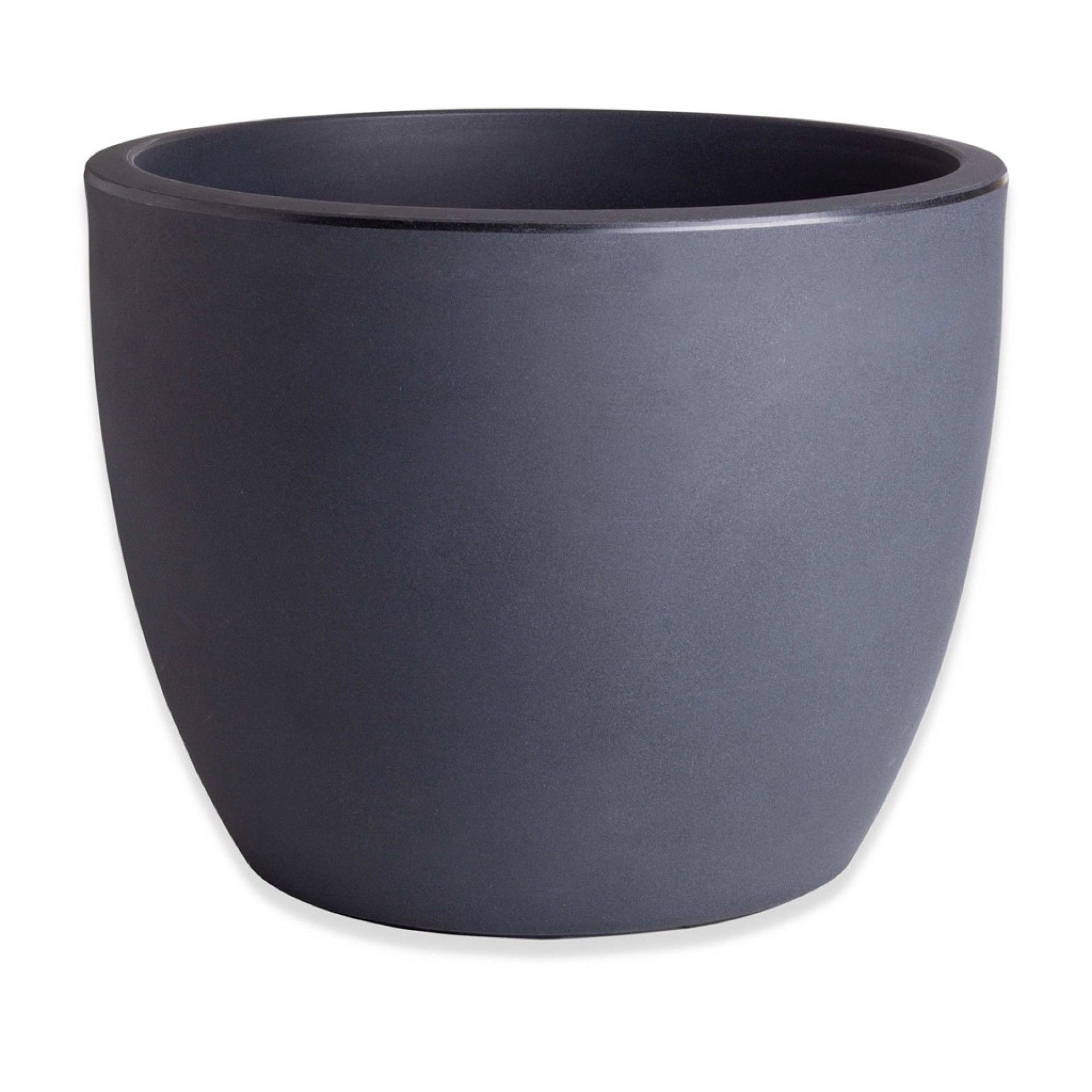 Vaso Plástico Tulipa Redondo Preto N.60 60X50cm