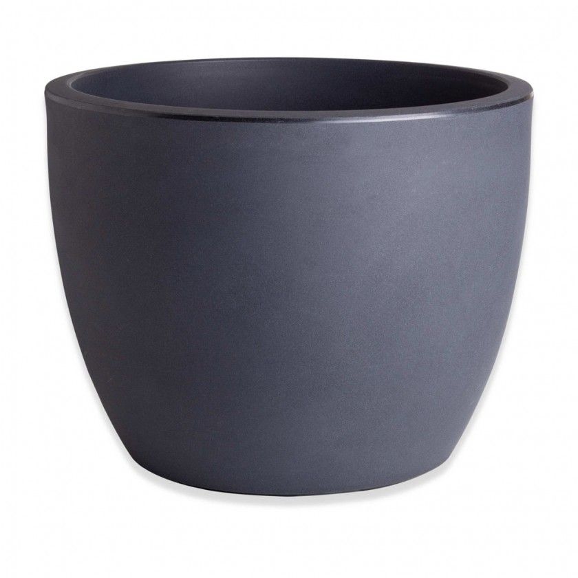 Vaso Plstico Tulipa Redondo Preto N.60 60X50cm