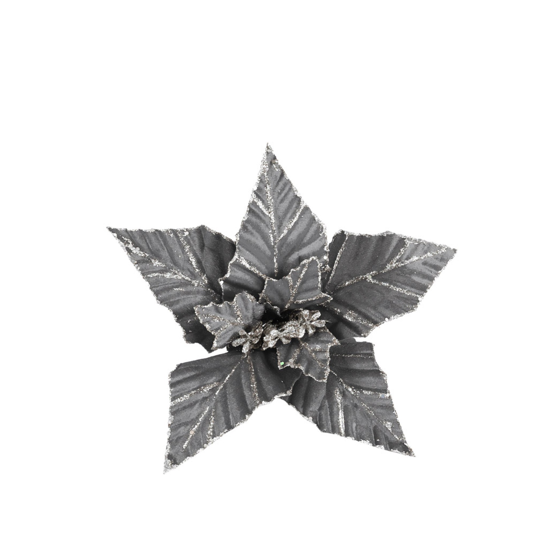 Flor Prateada 45CM