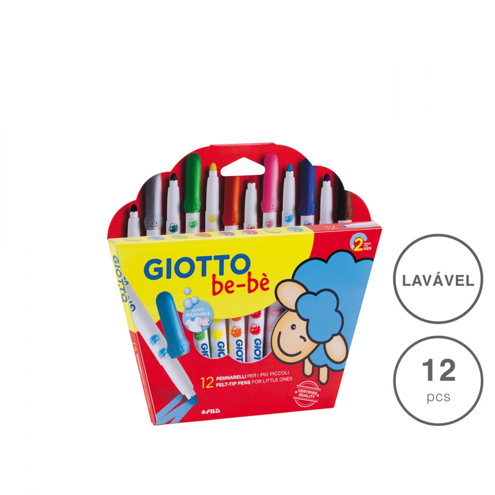 Giotto Be-Bé Marcadores 12 Unidades