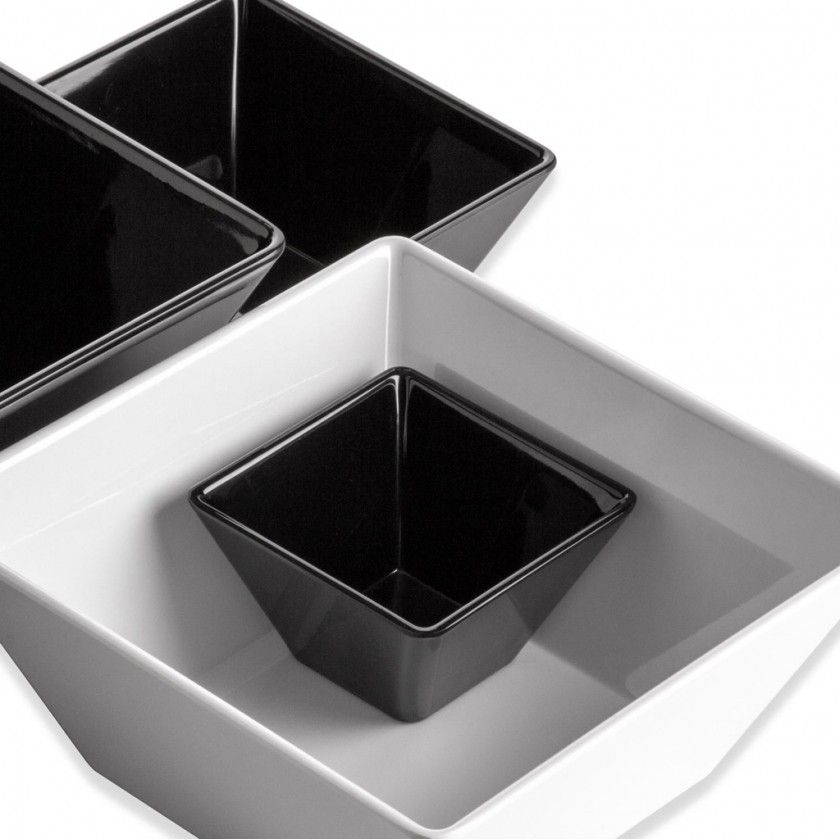 Taça Melamina Ming Branco 30X30X13.5cm Taça Melamina Ming Branco 30X30X13.5cm