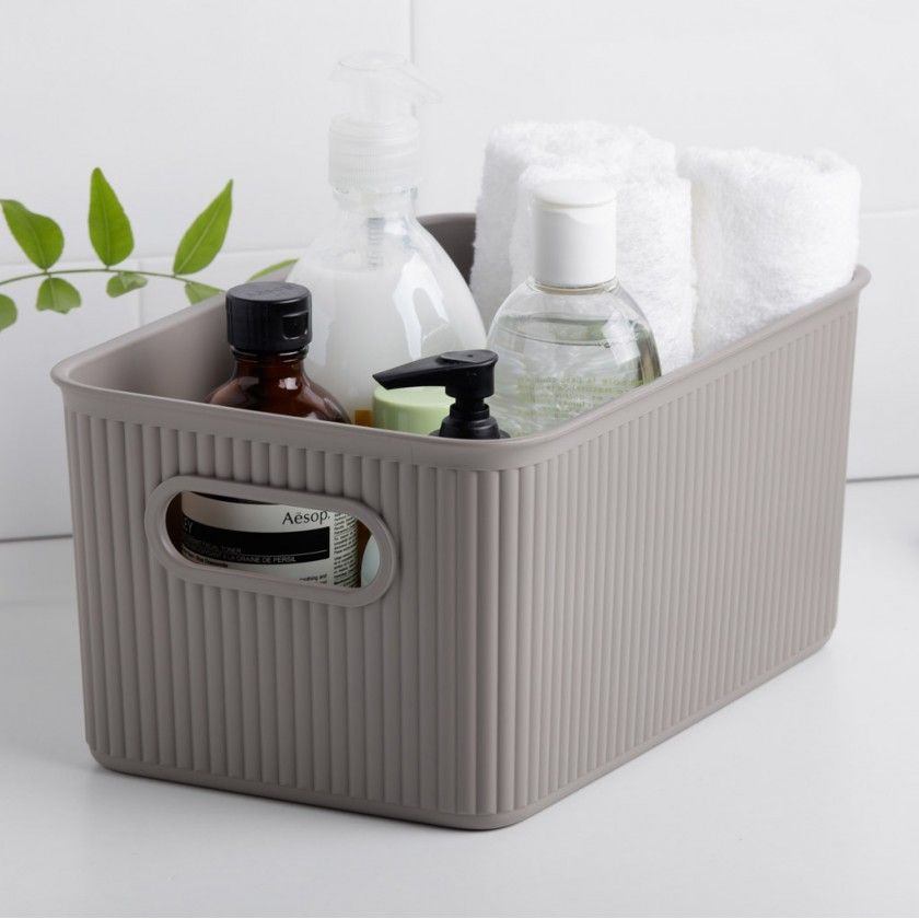 Cesto Multiusos Baobab Taupe 5L / 18.1X27.2X13CM Cesto Multiusos Baobab Taupe 5L / 18.1X27.2X13CM