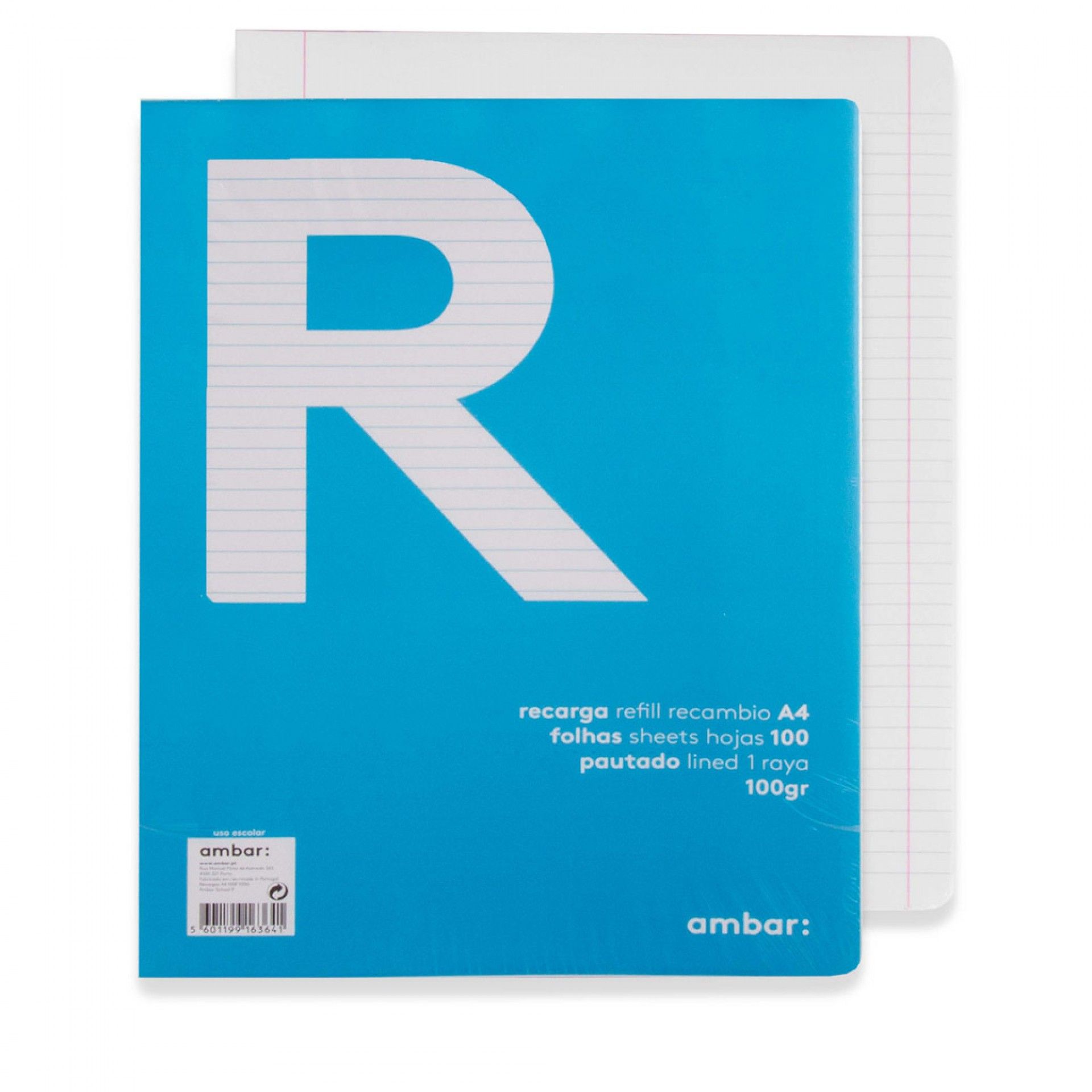 Recarga Ambar School 100gr 100 Folhas Pautado