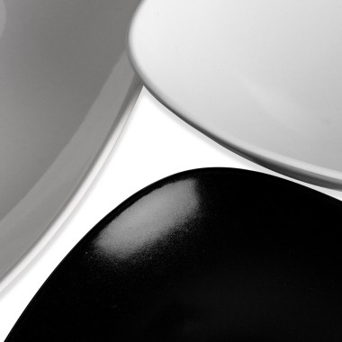 Prato Porcelana Vendome Preto 41X24X5cm