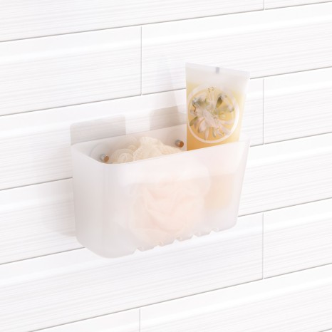 Cesto Pequeno Wc com Ventosas Standard Glace 20X8.5X11CM - Image product