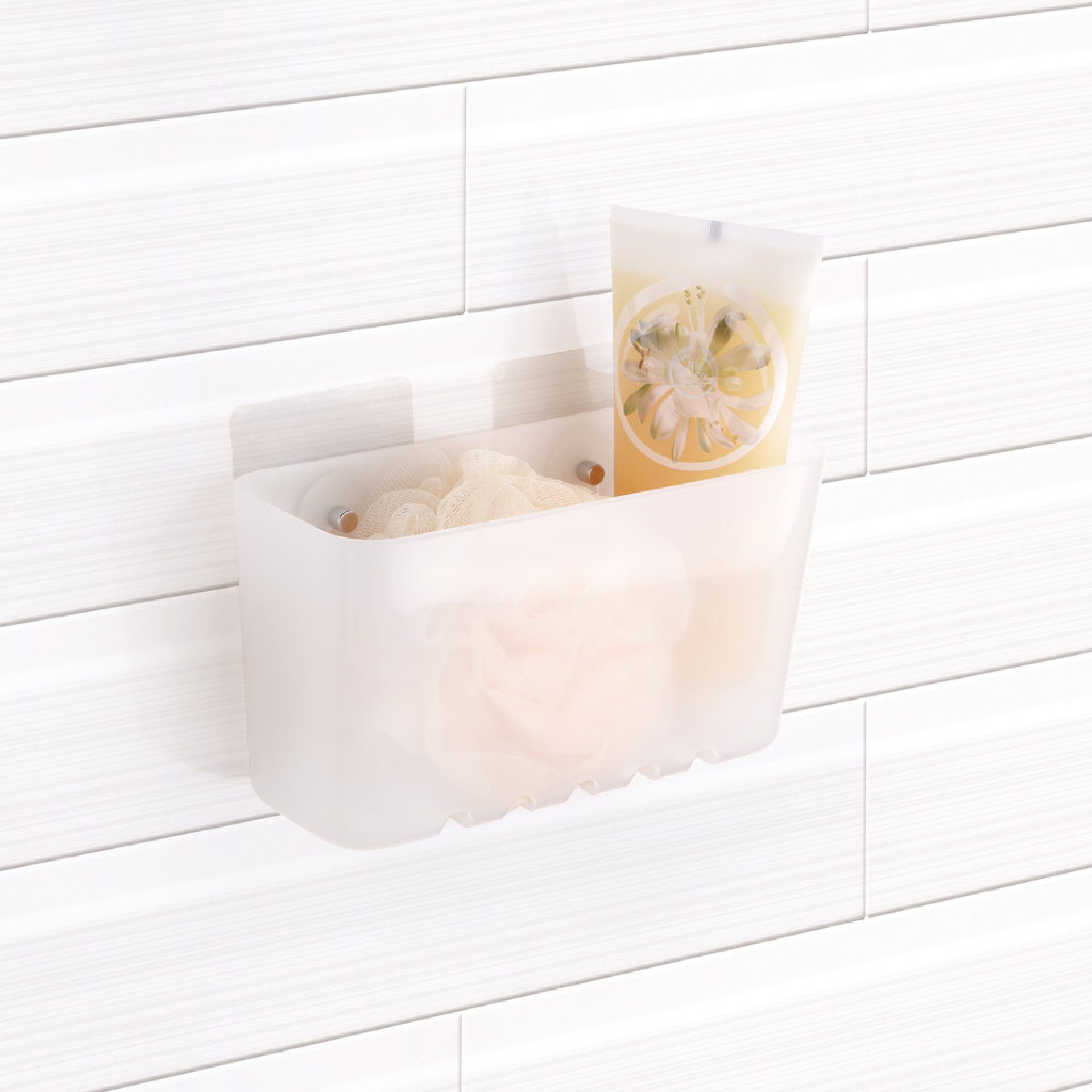 Cesto Pequeno Wc com Ventosas Standard Glace 20X8.5X11CM
