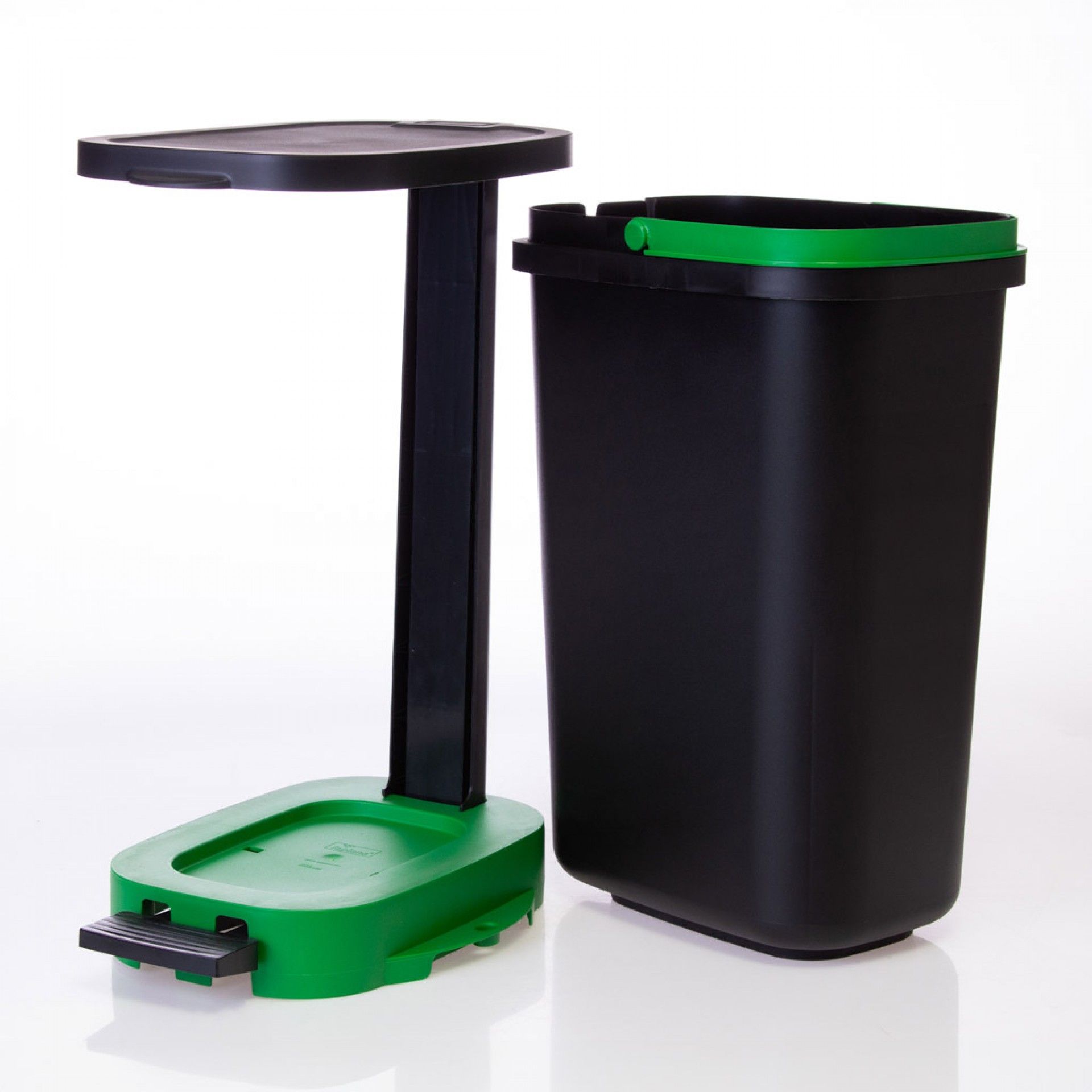 Balde Lixo Ecoponto Plástico com Base e Aro