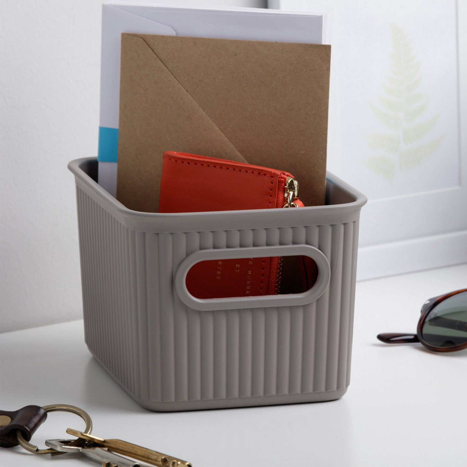 Cesto Multiusos Baobab Taupe 1.5L 12.5X16.4X10cm