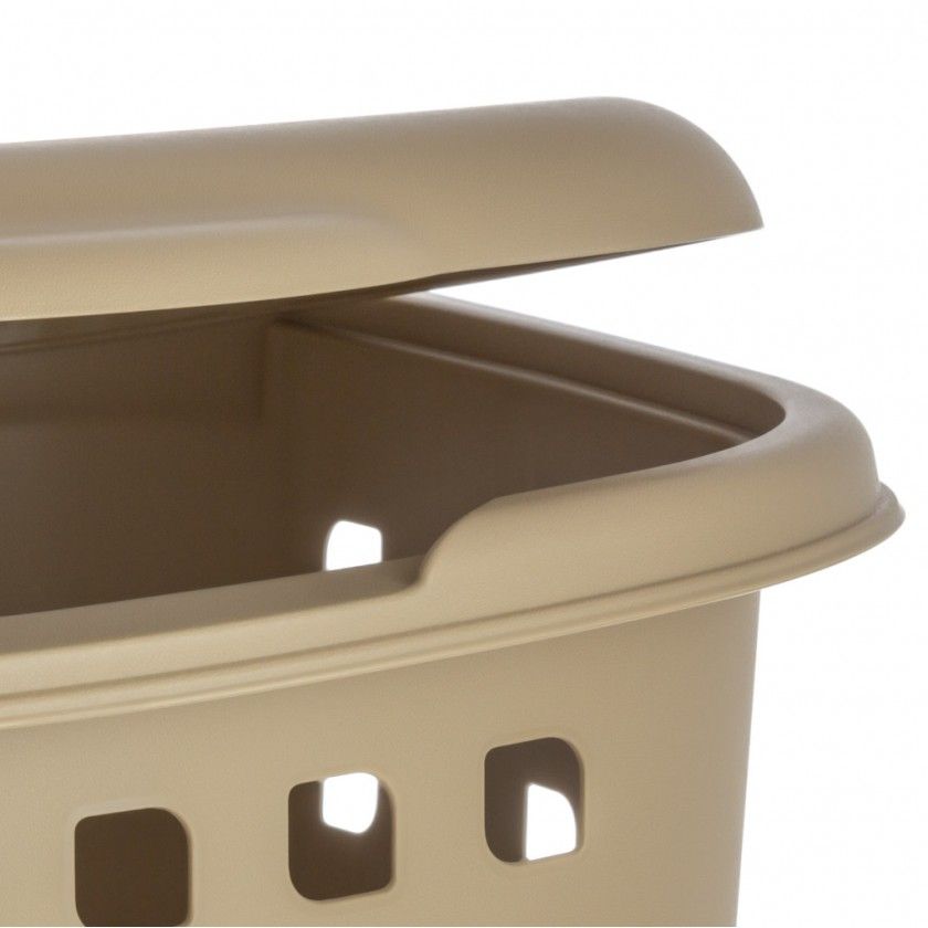 Roupeiro Polipropileno Multibasket Latte Bege 55L 39.5X45X50cm