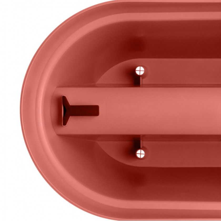 Floreira Capri Varanda 60X30X30cm 26.8L Vermelho Escuro