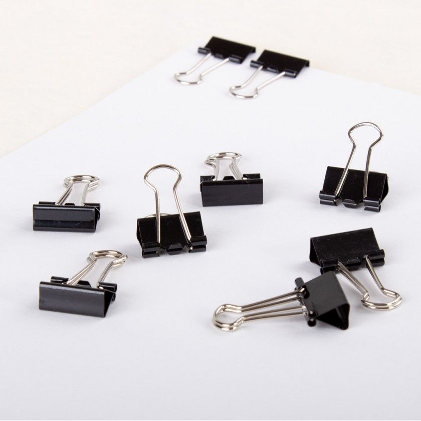 Mola Papeis Preto 19mm Pack 16 Mola Papeis Preto 19mm Pack 16
